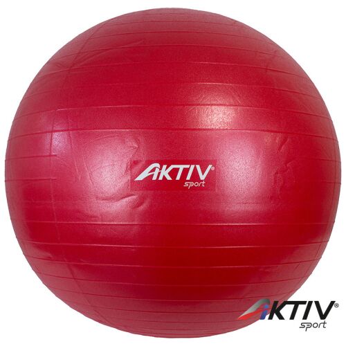 Aktivsport 75 cm-es piros durranásmentes labda fitneszhez és jógához. - Aktivsport
