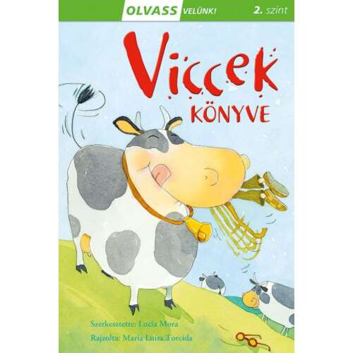 Olvass Velünk! Viccek Könyve, vicces könyv gyerekeknek, egy vicces tehén illusztrációval - Miniland