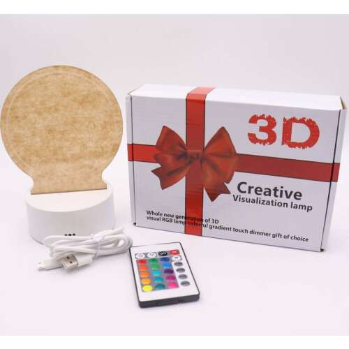 3D Kreative Visualisierungslampe mit Fernbedienung, USB-Kabel und Stift