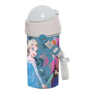 Disney Frozen Elsa und Anna Wasserflasche mit Strohhalm, 500ml - Füttern