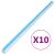 vidaXL 10 darabos öntapadó kábelcsatorna készlet, 10x10 mm, 10 m, PVC