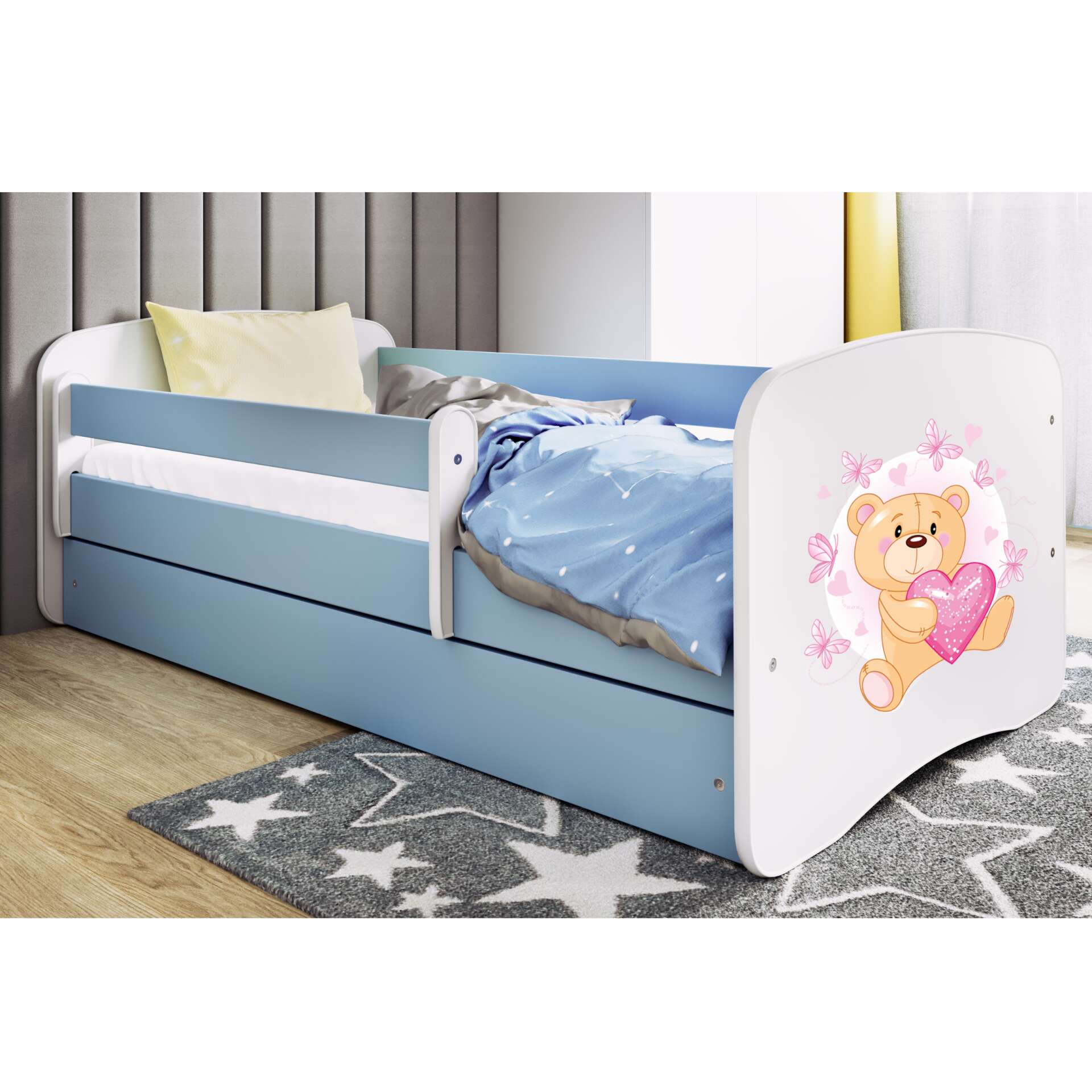 Kocot Kids Babydreams Ifjúsági ágy ágyneműtartóval - Maci pillang...