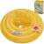 Bestway Gelber Babyschwimmring mit Sitz und Verpackung Nahaufnahme
