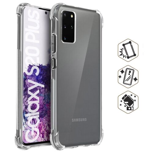 Samsung S20 Plus tok - Vékony ütésálló szilikon, Gekko Protect, átlátszó 155848974 