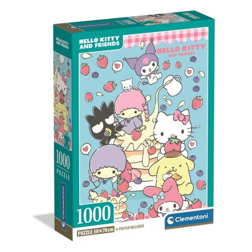 Clementoni 1000 db-os puzzle - Hello Kitty (37117) 163708223 - Puzzle