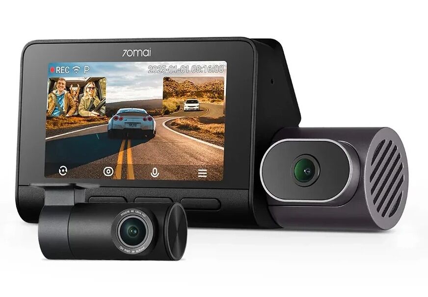 E-shop 70mai Dash Cam 4K T800 Premium Set palubná kamera + sada zadnej k...