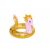 Bestway Sparkling Seahorse Swim Ring 115x104cm - Gold-Pink 44118340