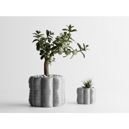 Váz "Nice BIG" 152 x 152 x H120 mm - Ezüst 155952365 - Váza