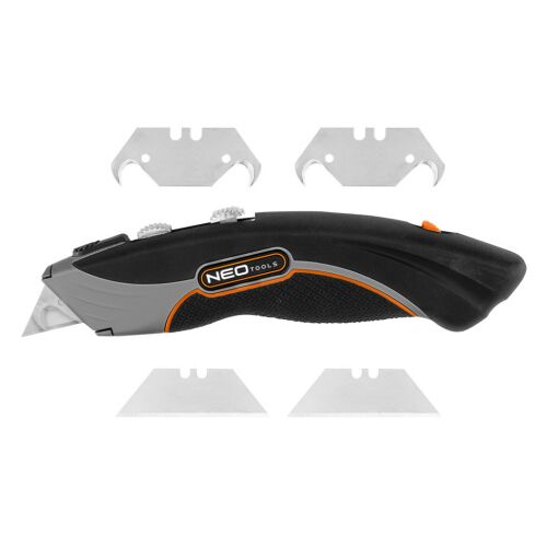 Neo Tools szike trapéz és horog pengékkel, fém test - NEO Tools