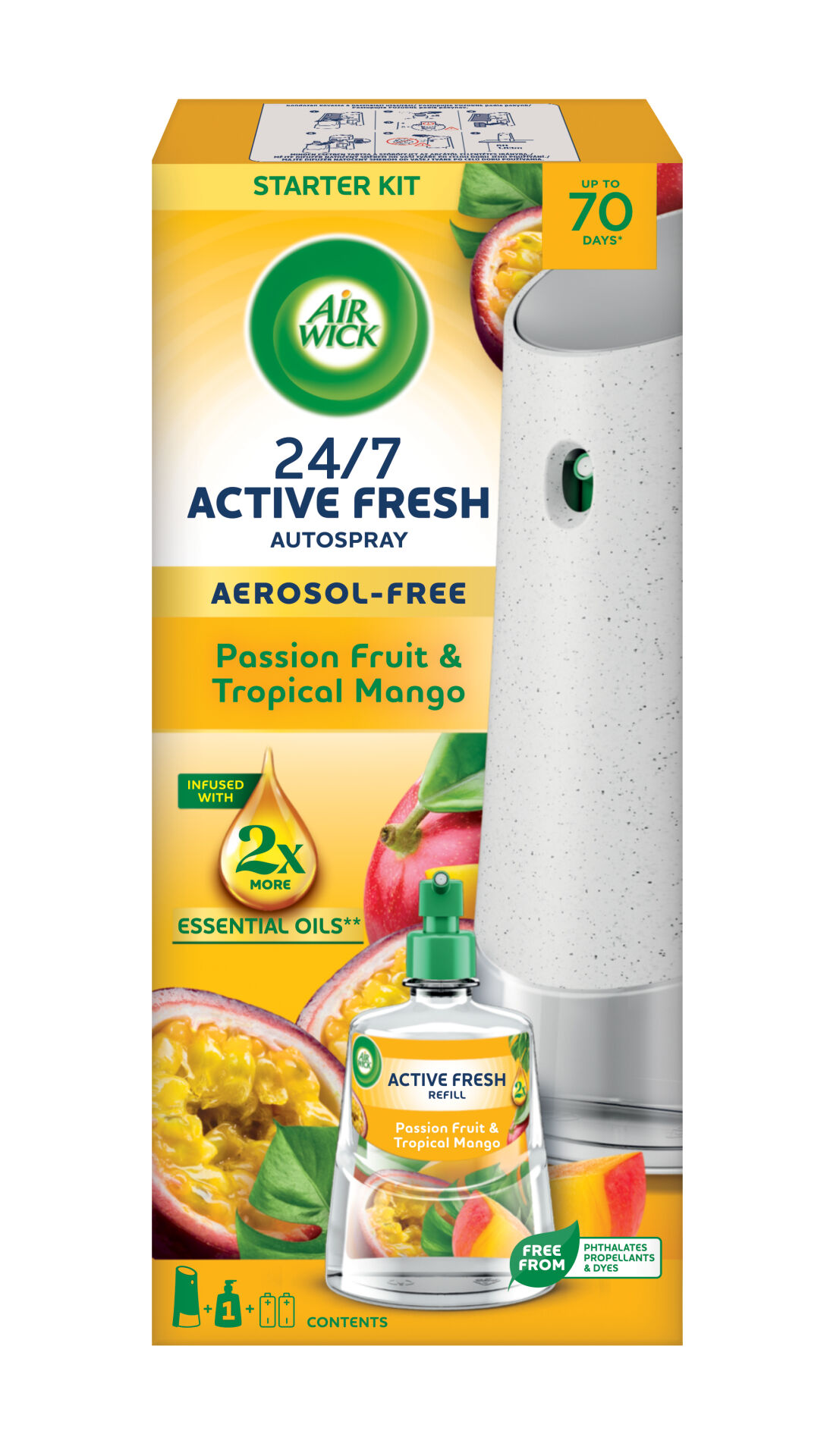 E-shop Air Wick Active Fresh Automatický osviežovač vzduchu v spreji, vô...