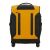 Hátsó nézet a Samsonite Ecodiver sárga spinner duffle bőröndről fekete részletekkel.