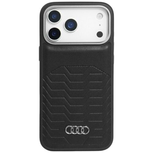 Audi GT szintetikus bőr MagSafe tok iPhone 17 Próhoz - fekete 156001487 - Telefontok