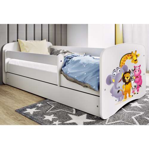 Kocot Kids Babydreams Ifjúsági ágy ágyneműtartóval - Állatok - Többféle méretben és színben