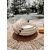 Egymásra rakott Royal Round Bamboo Trays S White, egymásba helyezett három méretből álló készlet