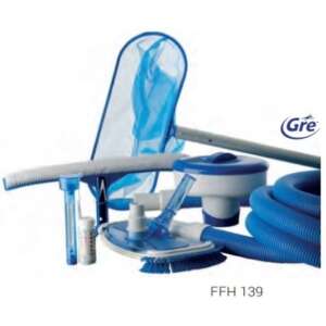 Set complet de întreținere a piscinei Gre cu aspirator, perie, plasă, stâlp telescopic și accesorii - Unelte de curățare manuală