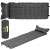 Springos self-inflating camping mat with pillow, gray, rolled up in carrying bag