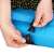 Springos self-inflating camping mat with pillow, blue, close-up of the strap buckle
