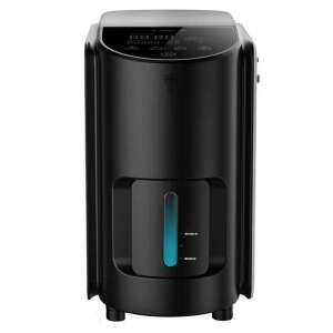 Vaco 7L oxigénkoncentrátor elülső nézet, amely mutatja a digitális kijelzőt és az oxigén tisztasági szintjét - Egészségmegőrző eszköz