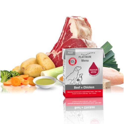 Platinum Menu Beef + Chicken nedves kutyatáp 90g 169434935 - Platinum