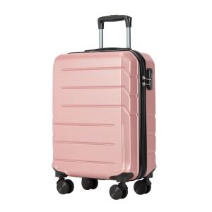 BONTOUR Spinner Rose Gold kabinska putna torba, ručna prtljaga s 4 kotača - Kofer