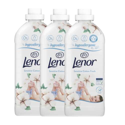  Lenor Sensitive Cotton Fresh Öblítő 132 mosás 3x1305ml