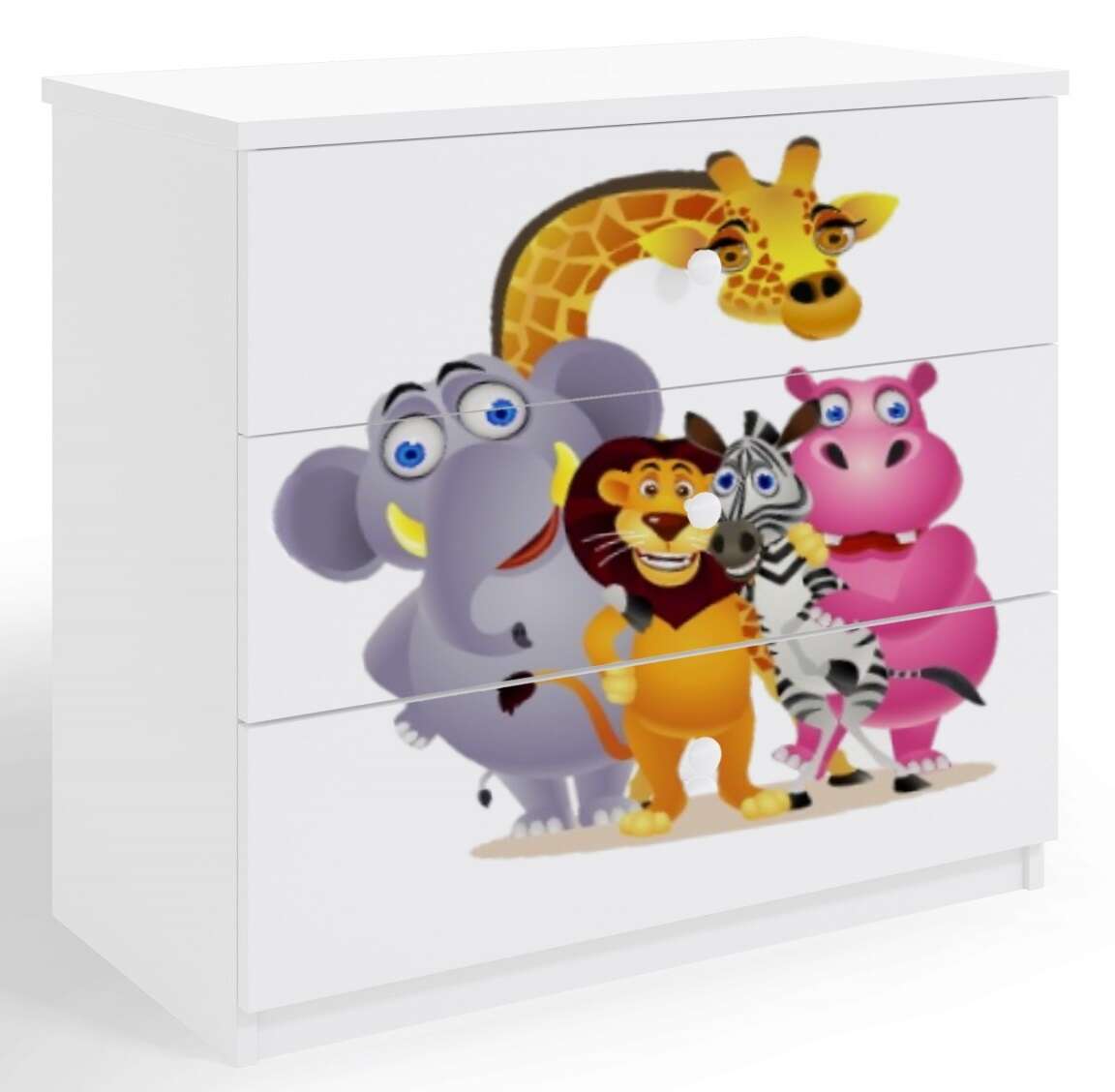 Kocot Kids Babydreams 3 fiókos Komód - Többféle színben és mintázattal