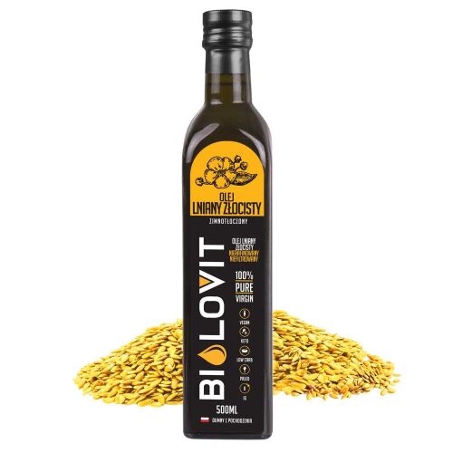 Bilovit Hidegen sajtolt arany lenmagolaj - 500 ml