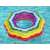 Bestway inflatable rainbow ring float in the pool