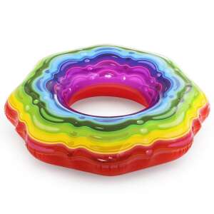 Bestway aufblasbarer Regenbogen-Schwimmring, 115 cm Durchmesser - Schwimmreifen