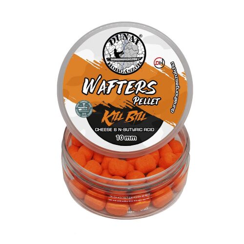 Dunai Horgászok DH Kill Bill 10mm wafters pellet sajt és vajsav ízesítéssel ponty horgászathoz - Wafter
