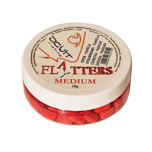 Dovit Flatters Medium 18g Eper Vanília Wafters Horgászcsali - Wafter