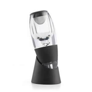 Decantor și aerator de vin InnovaGoods, sticlă transparentă cu bază neagră, pentru aerarea și decantarea vinului - Decantoare și aeratoare de vin