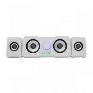 Difuzoare de gaming White Shark MOOD 2.2 16W LED, albe - Difuzoare