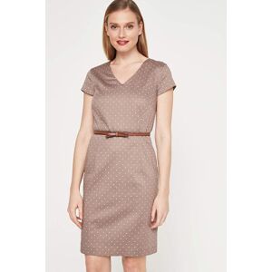 Comma brown, dotted women's dress – 44 126765737 - Comma