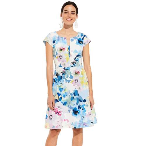 Comma kék virágmintás női ruha – 36 44983012