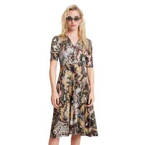 Desigual Arlene Virágos Női Ruha - Rövid Ujjú 44148810 - Desigual