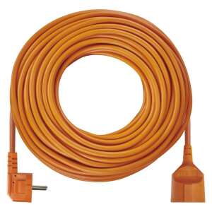Orange 30 meter extension cord with one socket, 1.5 mm2 cable, 250V, PVC insulated - Lamp & Lighting