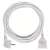 White 7 meter extension cord with one socket, 1.5 mm² cable