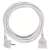 White 7 meter extension cord with one socket, 1.5 mm² cable
