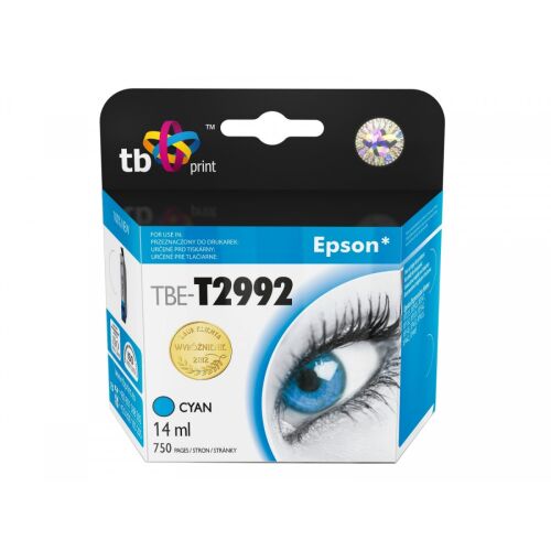 TB Print TBE-T2992 tintapatron 1 db Cián 156294014 - Nyomtató kellék