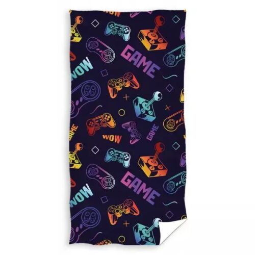 Gamer mintás fürdőlepedő - 70 x 140 cm 168690506 - Baba fürdetés és ápolás