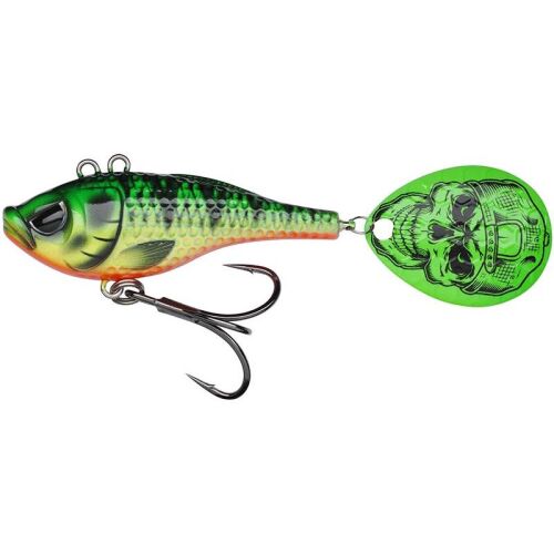 Madcat 35g 10cm t2 firetiger uv tail spinner 156334432 - Műcsali