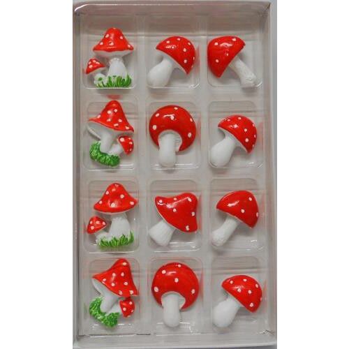 Dekor gomba 12 db-os 3 cm méretű 156440305 - Dekor betűző és pick