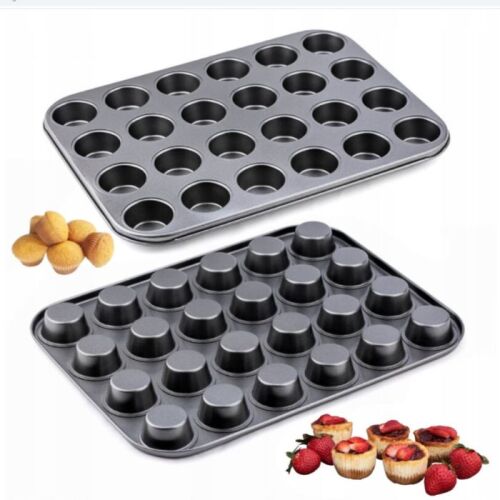 Minisüti sütőforma 24 részes, mini muffin sütőforma muffin és cupcake példákkal - Sütőforma
