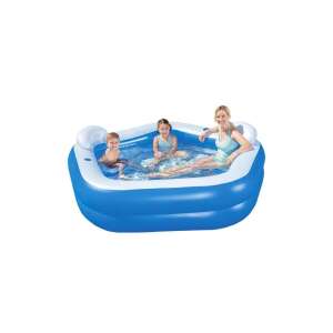 Bestway felfújható családi medence ülésekkel, gyerekek és felnőtt élvezik - Bestway