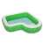 Bestway Tropical Paradise inflatable family pool with built-in seat and cup holder, green leaf design