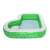 Bestway Tropical Paradise inflatable family pool with built-in seat and leaf pattern