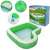 Bestway Tropical Paradise inflatable family pool with built-in seat and leaf pattern, packaging