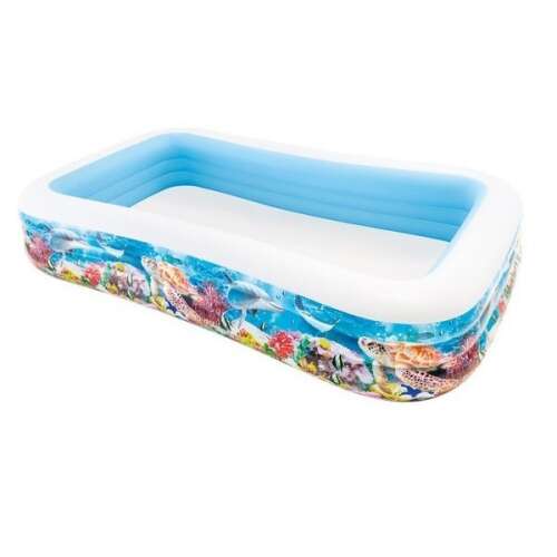 Надуваем семеен басейн Intex 305x183x56cm с морски печат