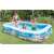Надуваем семеен басейн Intex 305x183x56cm с морски печат, хора, които се радват на басейна